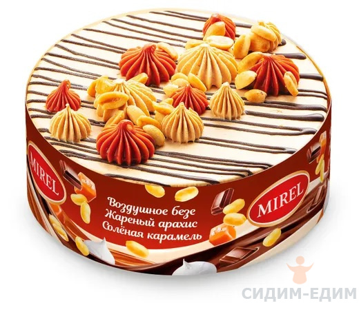 Торт Шоколадный Тоффи 580г / Мирель